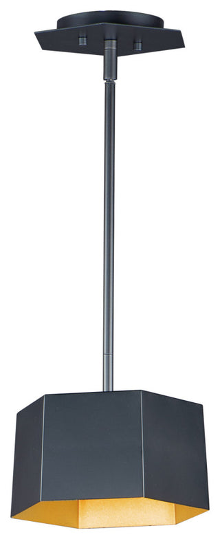 Maxim 30331 Honeycomb 9"W LED Mini Pendant - Black / Gold