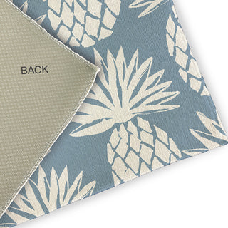 4' x 6' Pineapple Pattern Indoor/Outdoor Rug, Dusty Smoke