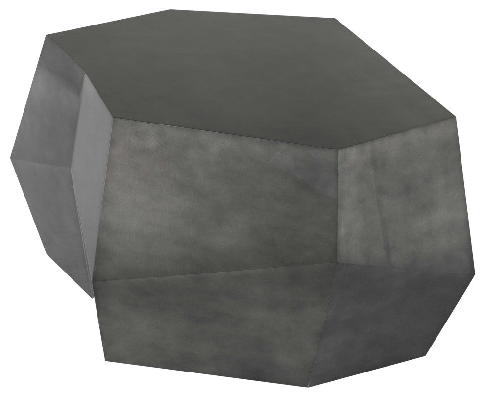 Gio Pewter Wood Coffee Table