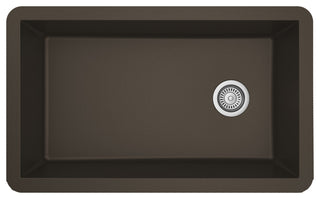 Karran Undermount Quartz Composite 32" Single Bowl Kitchen Sink, Brown