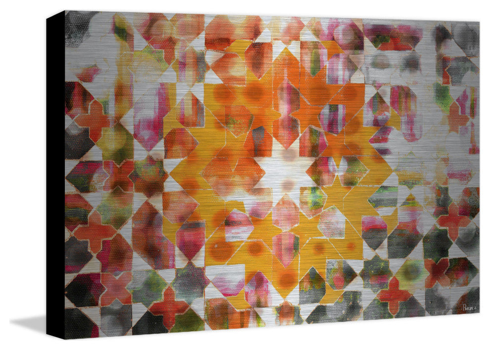 "Zinn" UV Ink Print on Brushed  Aluminum, 45"x30"