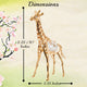 24K Gold Plated Crystal Studded Gold Giraffe Ornament