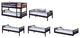 Wyatt Twin Size Triple Bunk Bed