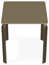 18" Square Marine Grade Outdoor End Table, Beachwood
