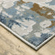 Emery Galaxy Grey/Blue Indoor Area Rug, 3'3" x 5'