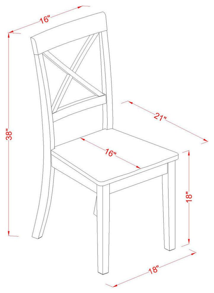 Dining Set 5 Pc- 4 Chairs, Table, Linen White Chair Seat, Linen White Frame.