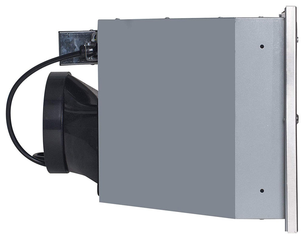 Stainless Steel Range Hood With 3  Speed Button Control, Stainless Steel, 36 in.