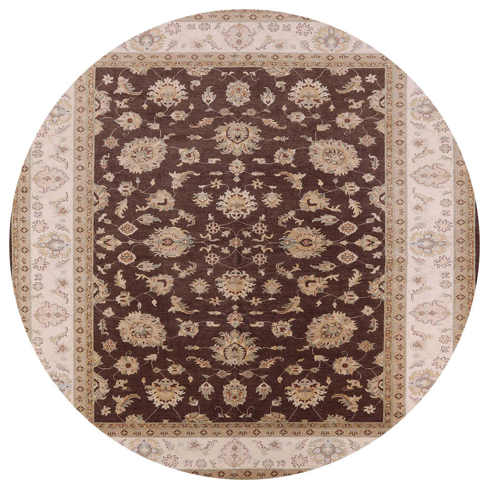 Ahgly Company Indoor Round Mid-Century Modern Area Rugs, 4' Round