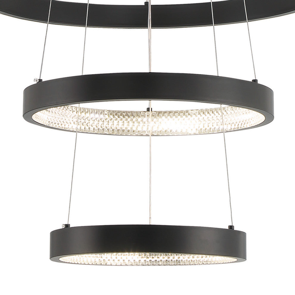 4-Light Unique LED Chandelier