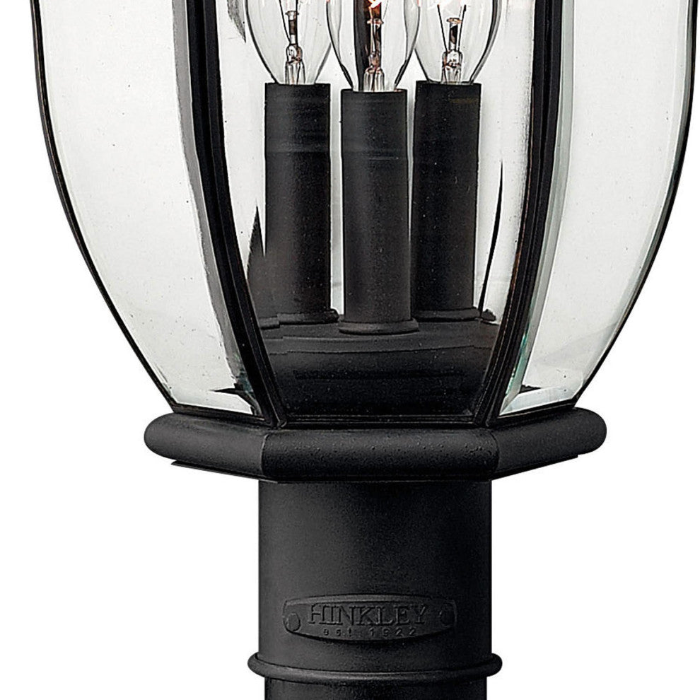 Hinkley Lighting H2441 San Clemente 23" Tall 3 Light Post Light - Museum Black