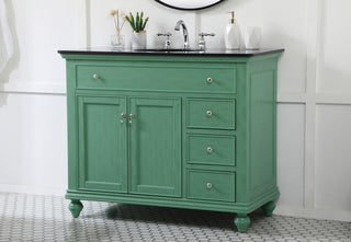 Home Living 42" Single Bathroom Vanity, Vintage Mint