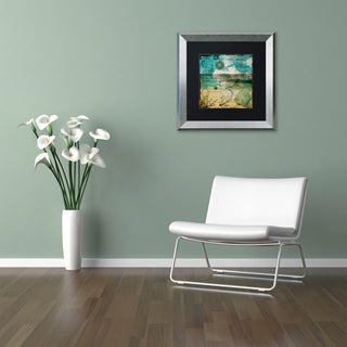Color Bakery 'Ocean Clouds II' Matted Framed Art, Silver Frame, Black Mat, 11x11