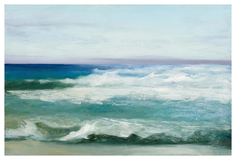 "Azure Ocean" Digital Paper Print by Julia Purinton, 38"x26"