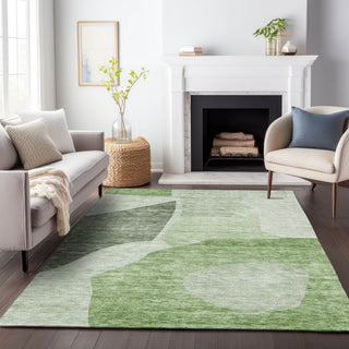 Premium Machine Washable Mayfield AMF665 Aloe 9' x 12' Rug