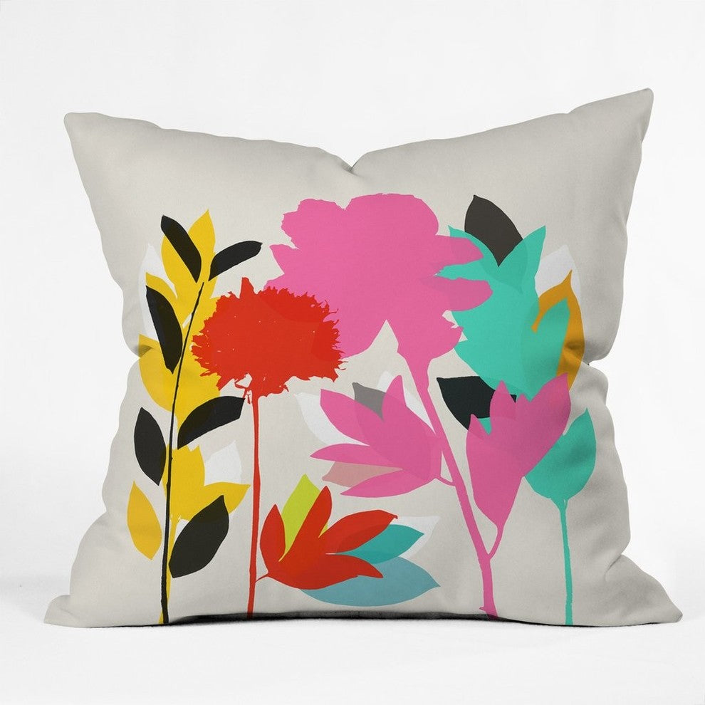Garima Dhawan Peony 1 Throw Pillow, 18"x18"