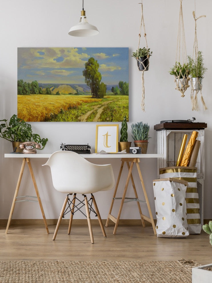 "Field of Dreams" Painting Print on Wrapped Canvas, 60x40