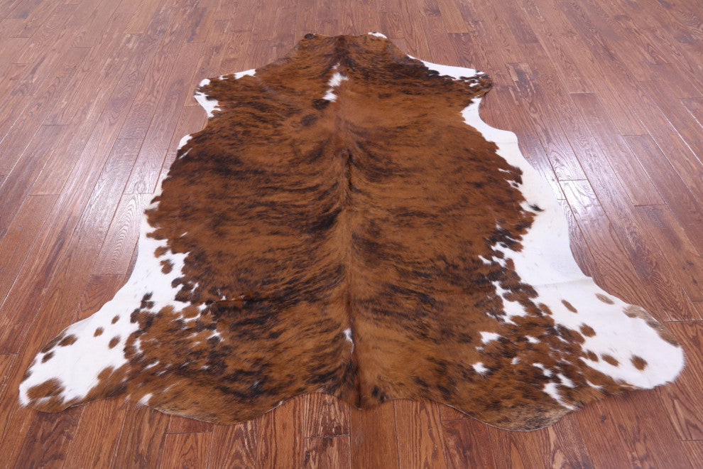 Natural Cowhide Rug 7' 0" X 6' 7" C2355