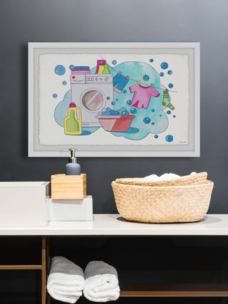"I Love Doing Laundry" Framed Painting Print, 36x24