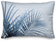 Striped Blue Palms 14x20 Spun Poly Pillow