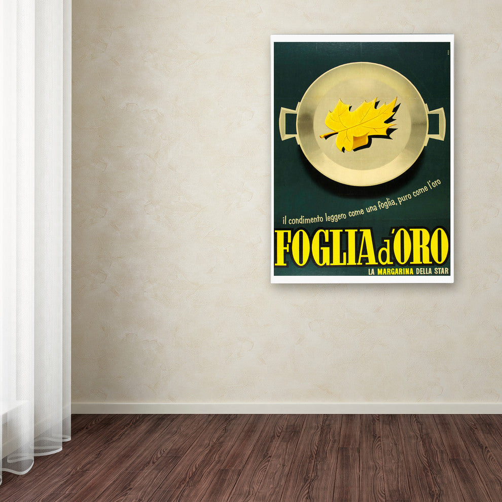 Vintage Apple Collection 'Margarine Foglia' Canvas Art, 19x14