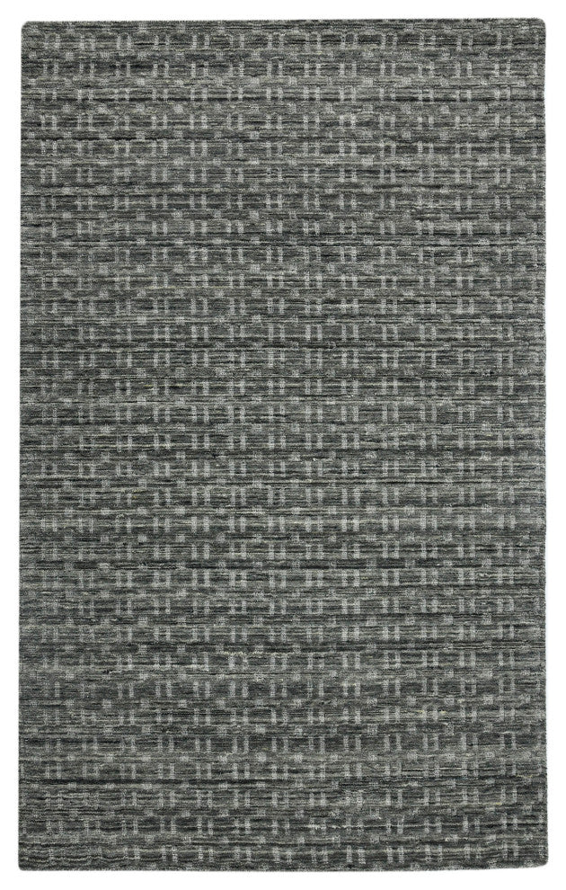 Houston Aliya Area Rug, Dark Gray, 8'9" x 11'9", Geometric