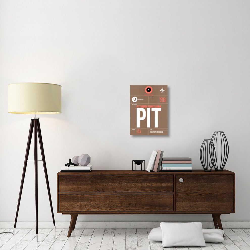 "PIT Pittsburgh Luggage Tag 2" Fine Art Print