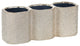 Ceramic 4" 3-Cup Pencil Holder, Champagne