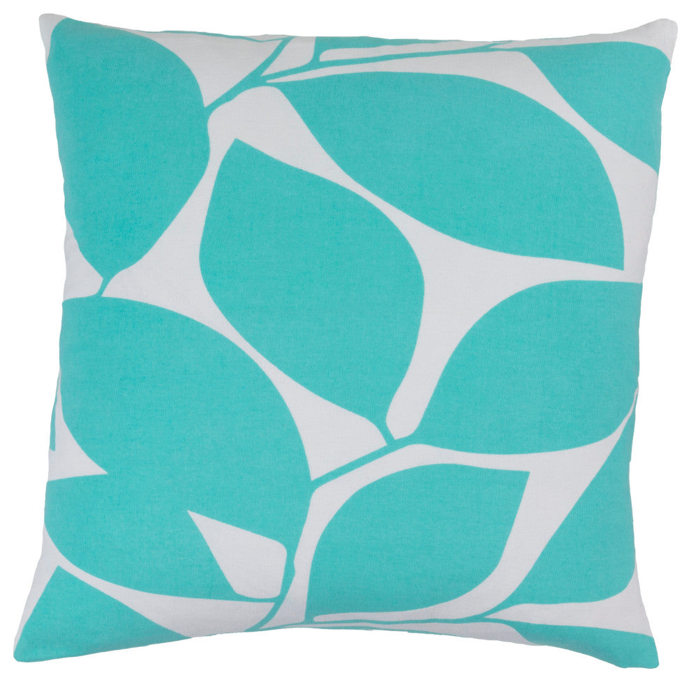 Surya Somerset SMS-008 18"x18" Pillow Kit, Ivory/Mint