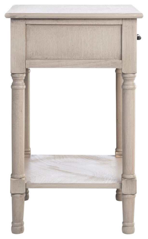 Safavieh Peyton 1 Drawer Accent Table, Greige