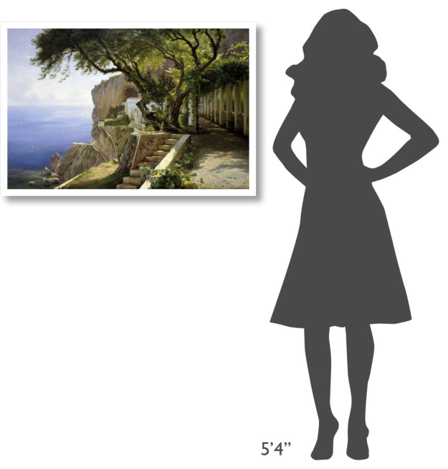 "Amalfi" Digital Paper Print by Carl Frederic Aagaard, 38"x26"