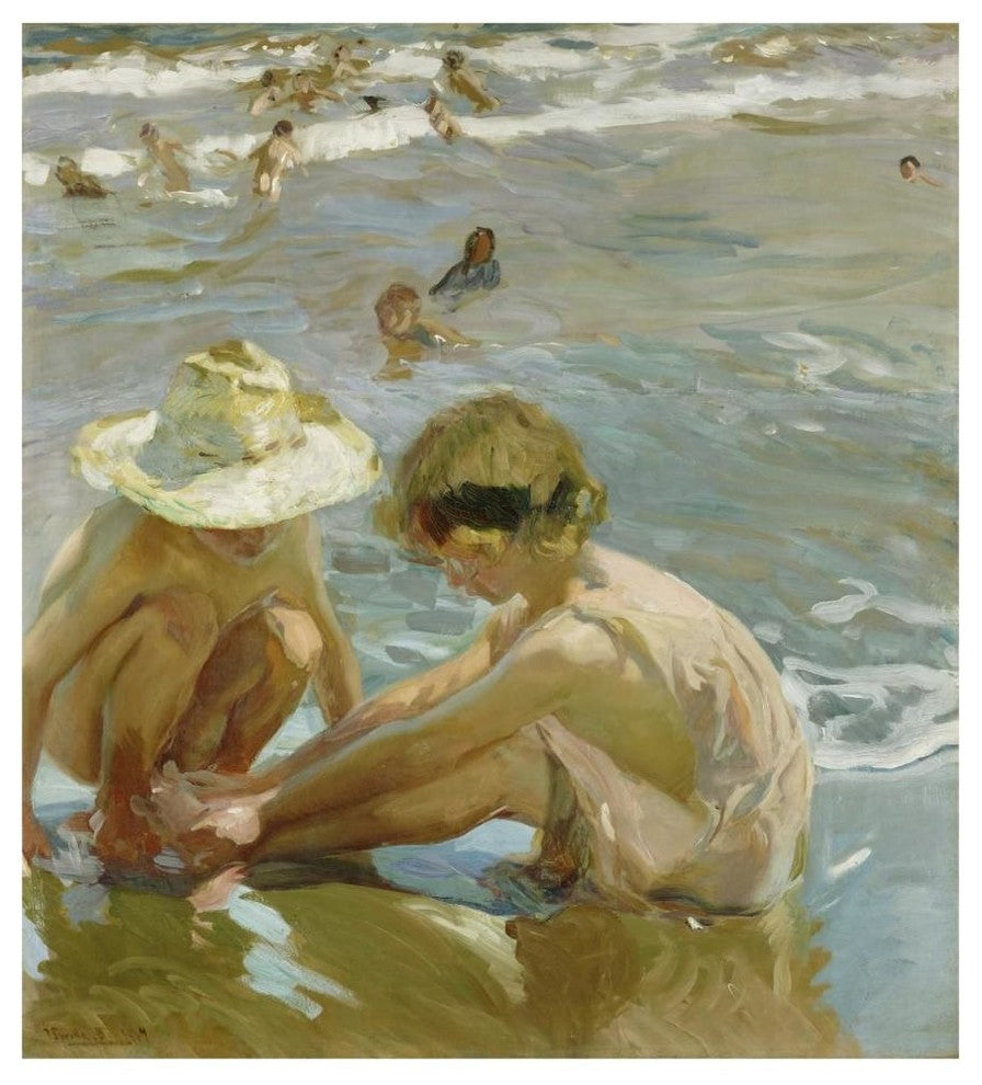 "The Wounded Foot" Digital Paper Print by Joaquin Sorolla y Bastida, 42"x46"