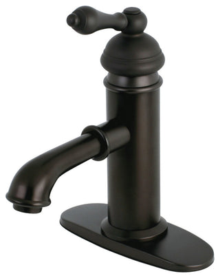 Single-Handle Bathroom Faucet, Brass Pop-Up, Oil Rubbed Bronz