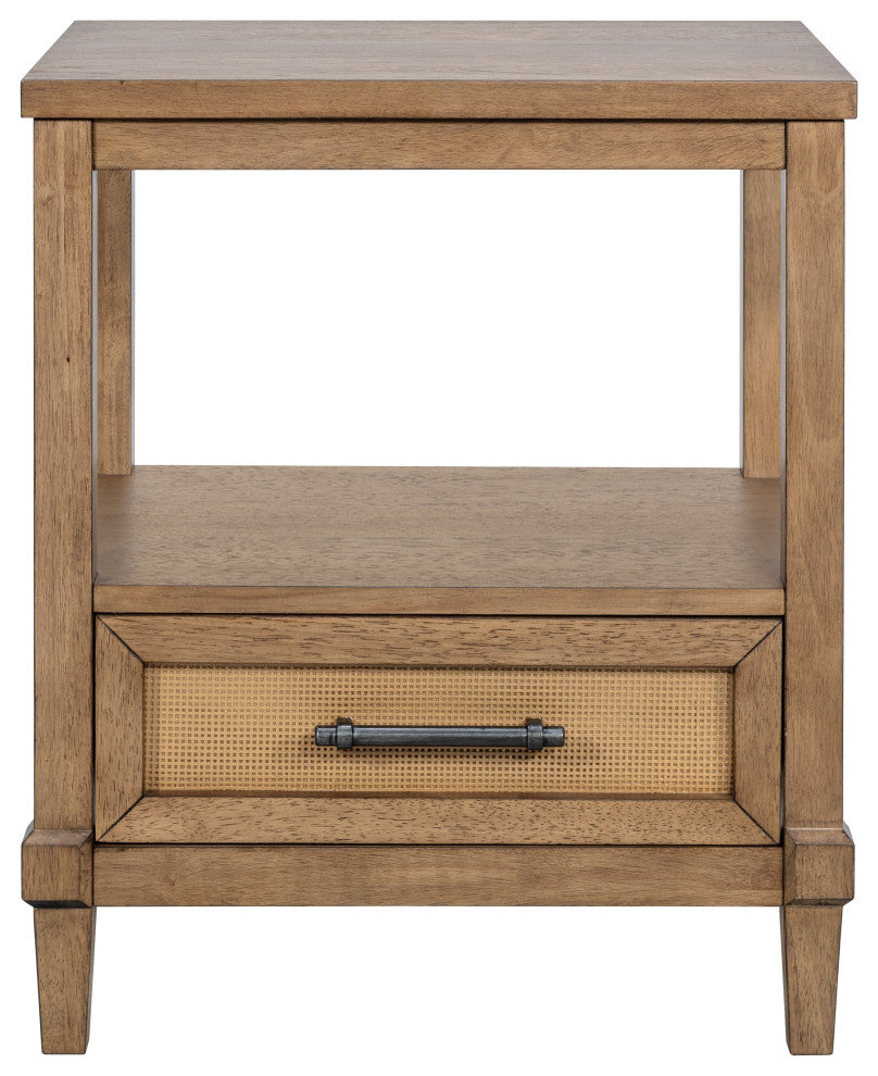 Martha Stewart Salina Accent Cabinet, Bed, Nightstand, Almond, Nightstand