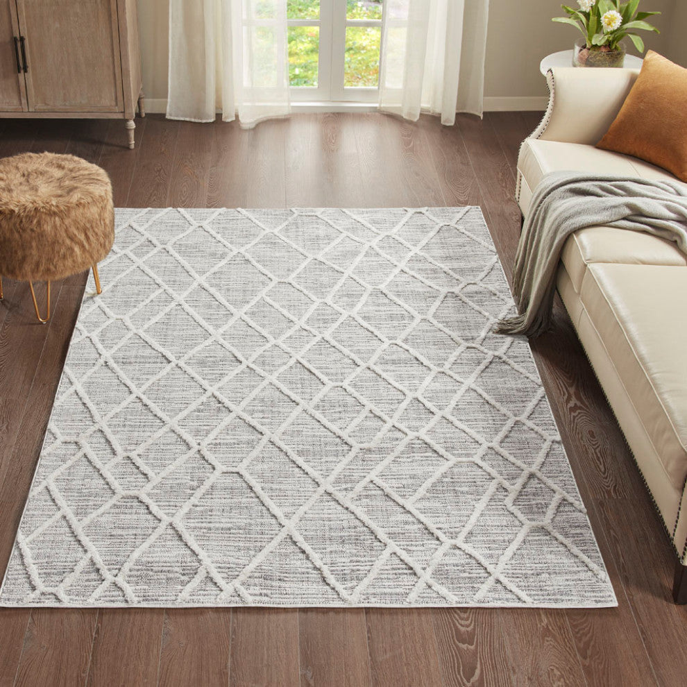 Gewnee Ashley Terni Pebble Indoor Area Rug, 5'x7'