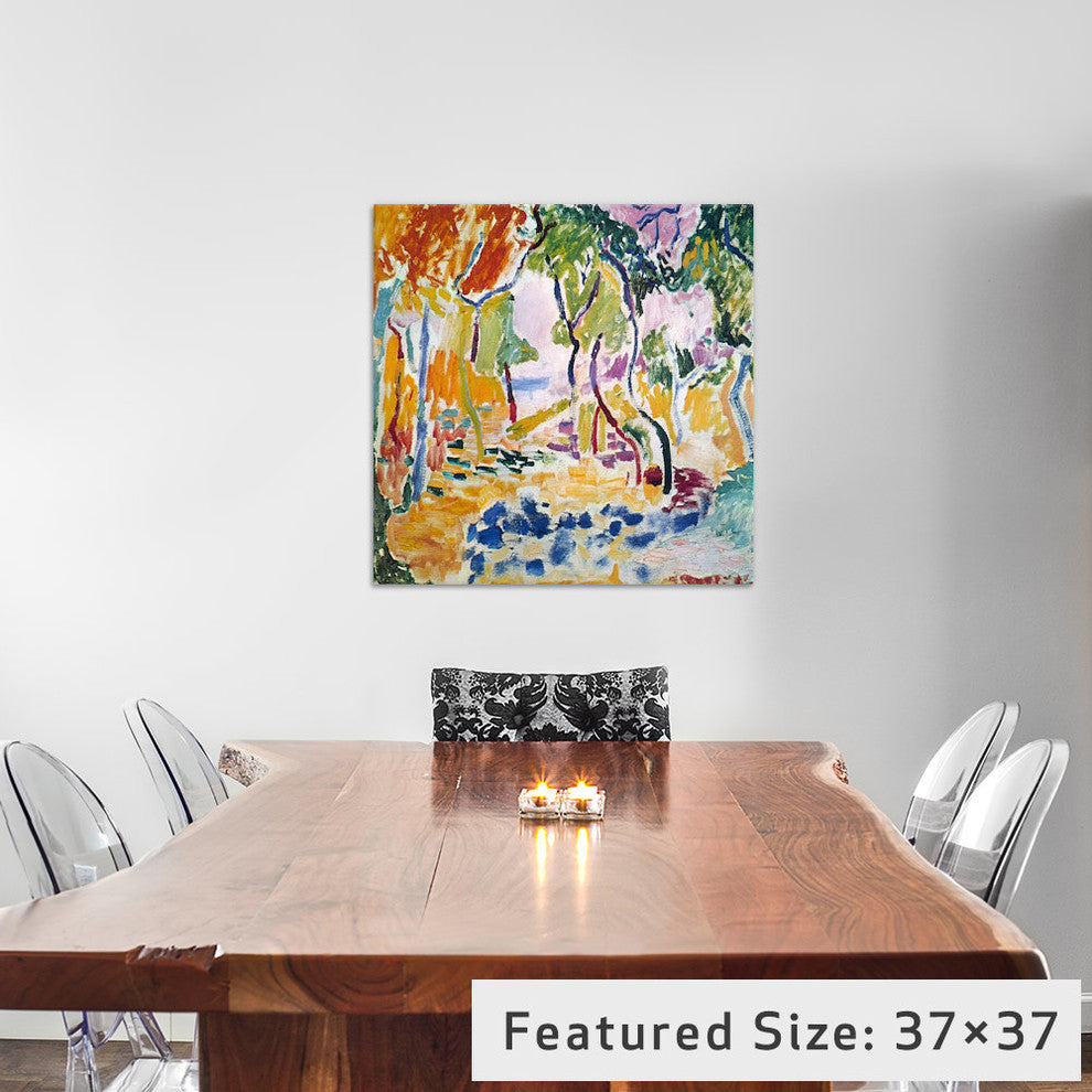 "Landscape Near Collioure 1905" Wrapped Canvas Print, 26x26x1.5
