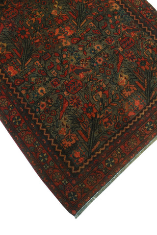 Semi Antique Camdyn Gray/Charcoal Runner, 3'9x9'0