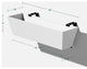 Veradek Pure Series Window Box Wall/Railing Planter, White, 36", 1 Pack
