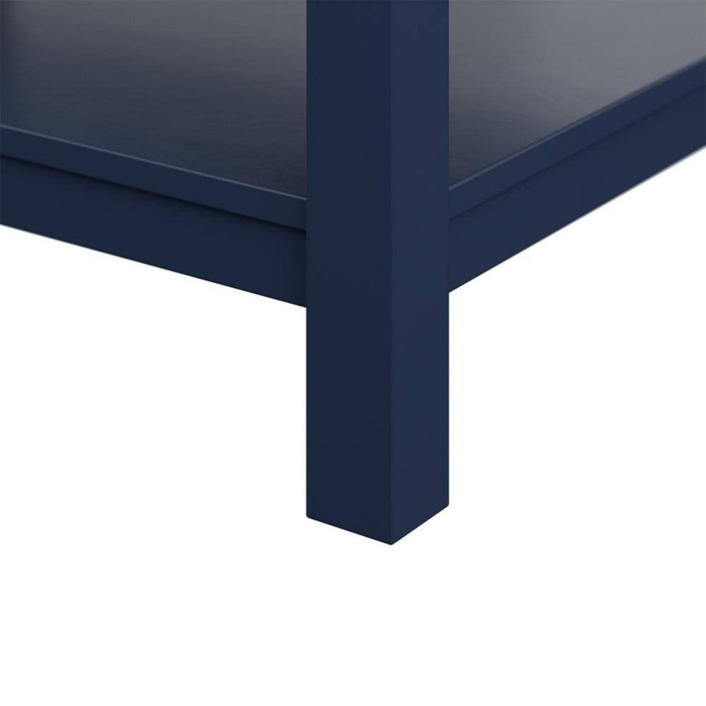 Affinity Bathroom Vanity With Carrara Marble Countertop, Blue, 31 in