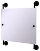 Prestige Regal Landscape Frameless Rail Mounted Mirror, Matte Black