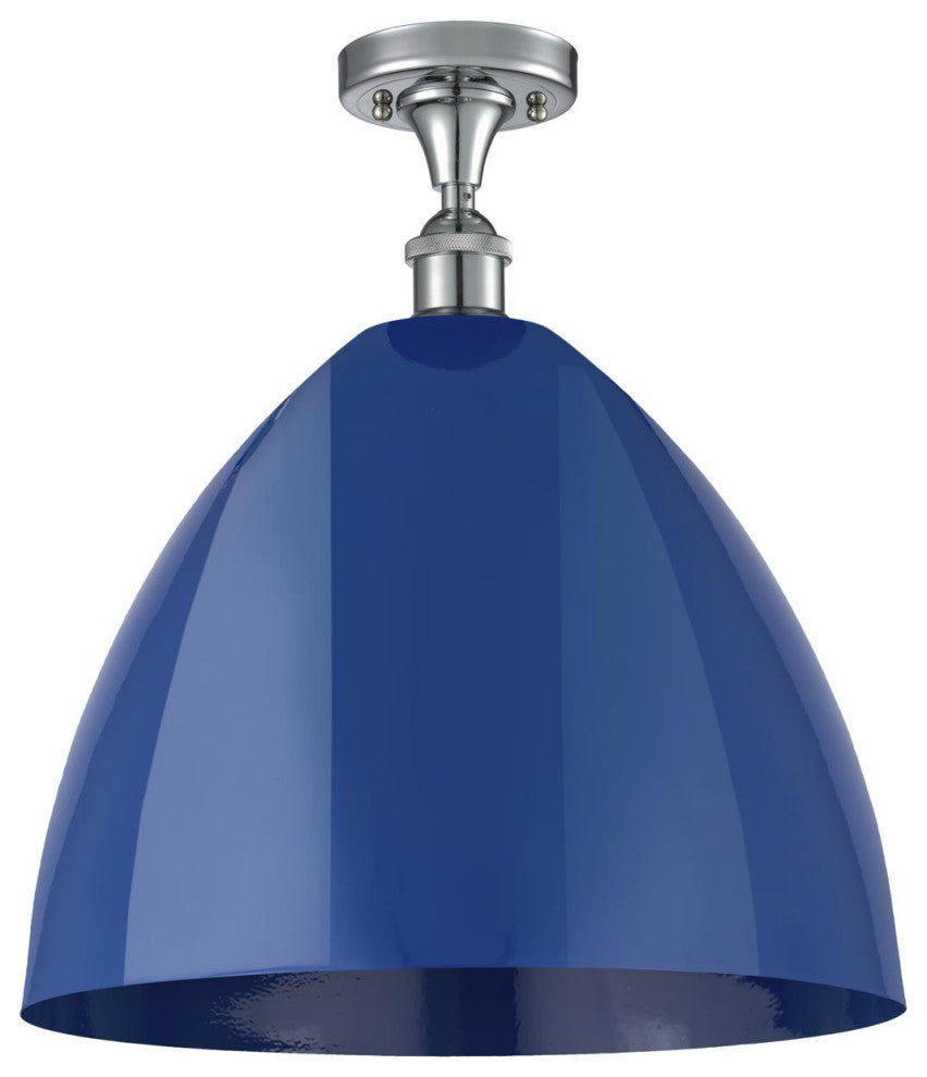 Innovations 516-1C-PC-MBD-16-BL 1 Light Semi-Flush Mount, Polished Chrome