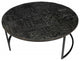 Set of Two Modern Black Round Nesting Tables