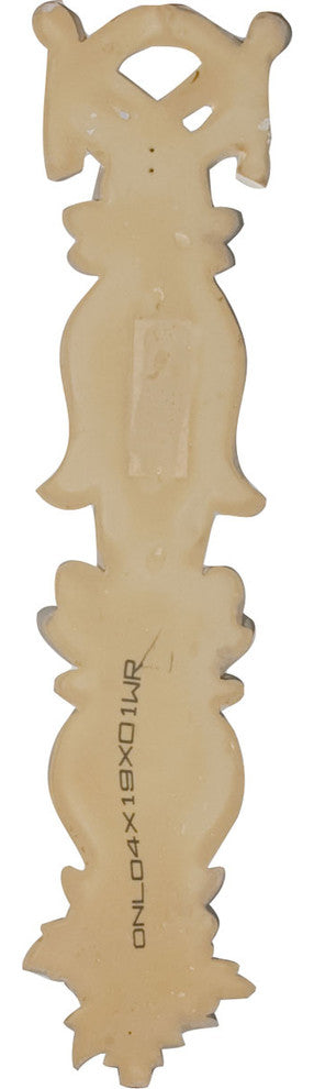 4 5/8"W x 19 1/2"H x 1 3/8"P Wreath Drop Onlay