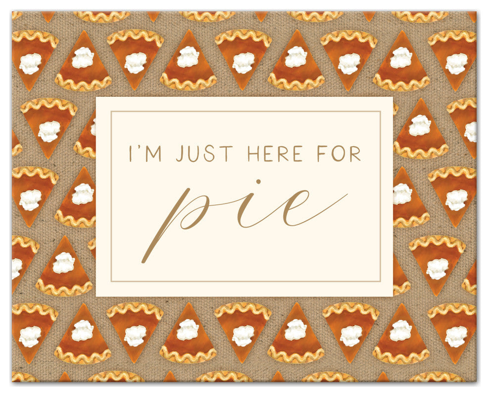 Here For Pumpkin Pie 2 24"x30" Canvas Wall Art