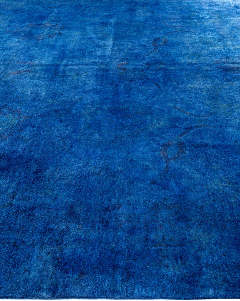 Vibrance, One-of-a-Kind Handmade Area Rug Blue, 18'3"x9'1"