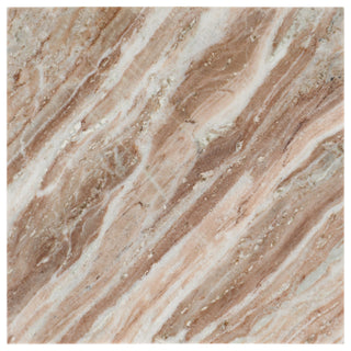 Safavieh Couture Adriano Marble Accent Table, White/Brown