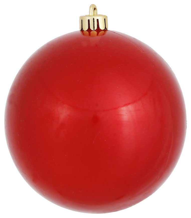 12" Red Candy Ball Uv Drilled Cap