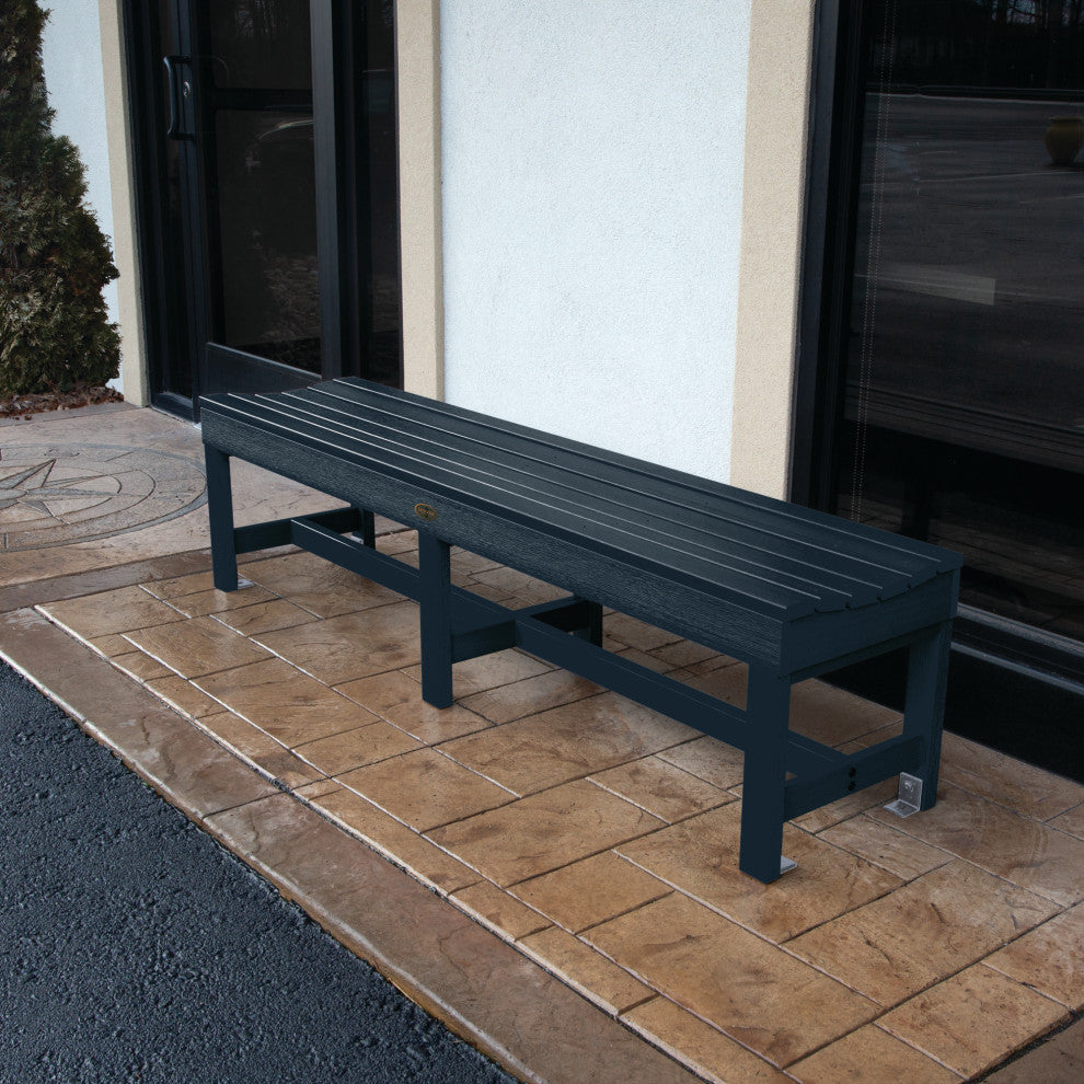 Sequoia Weldon 6' Backless Picnic Bench, Federal Blue