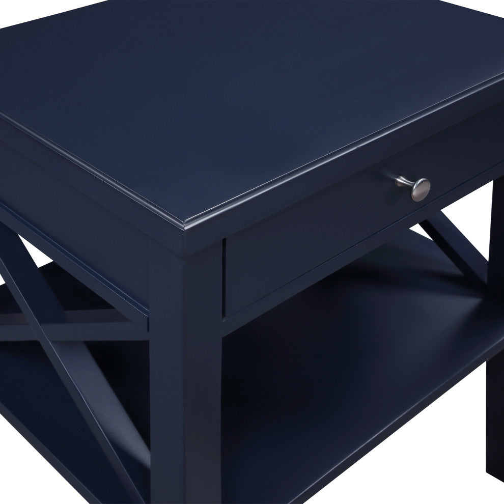 Marta Nightstand, Midnight Blue