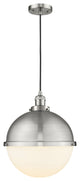 Innovations 201C-SN-HFS-121-SN-LED Hampden 1 Light Pendant, Brushed Satin Nickel