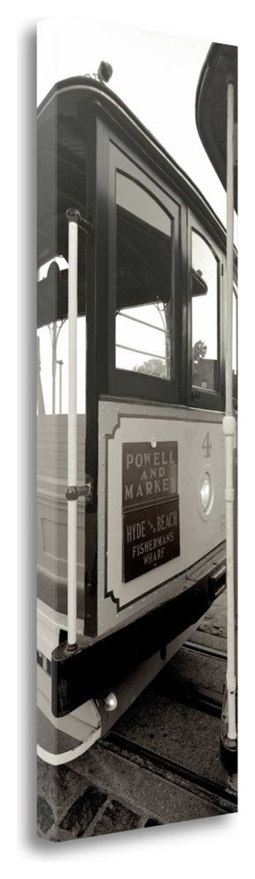"Cable Car Pano - 1" By Alan Blaustein, Giclee Print on Gallery Wrap Canvas